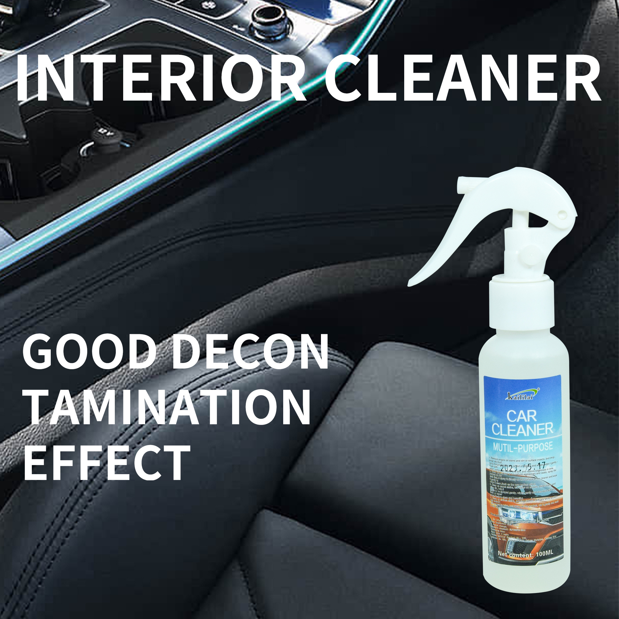 Factory Wholesale Multifunctional Car Interior Care Wash Foam Leather Cleaner Multi-Purpose Car Seat Foam Cleaner Spray