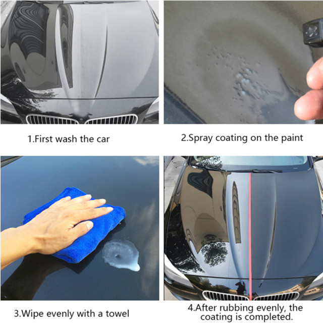 New SHINE ARMOR Quick Coating Ceramic Coating Car Wax Polishing Spray Waterless Car Wash Wax Hydrophobic Finish Polishing