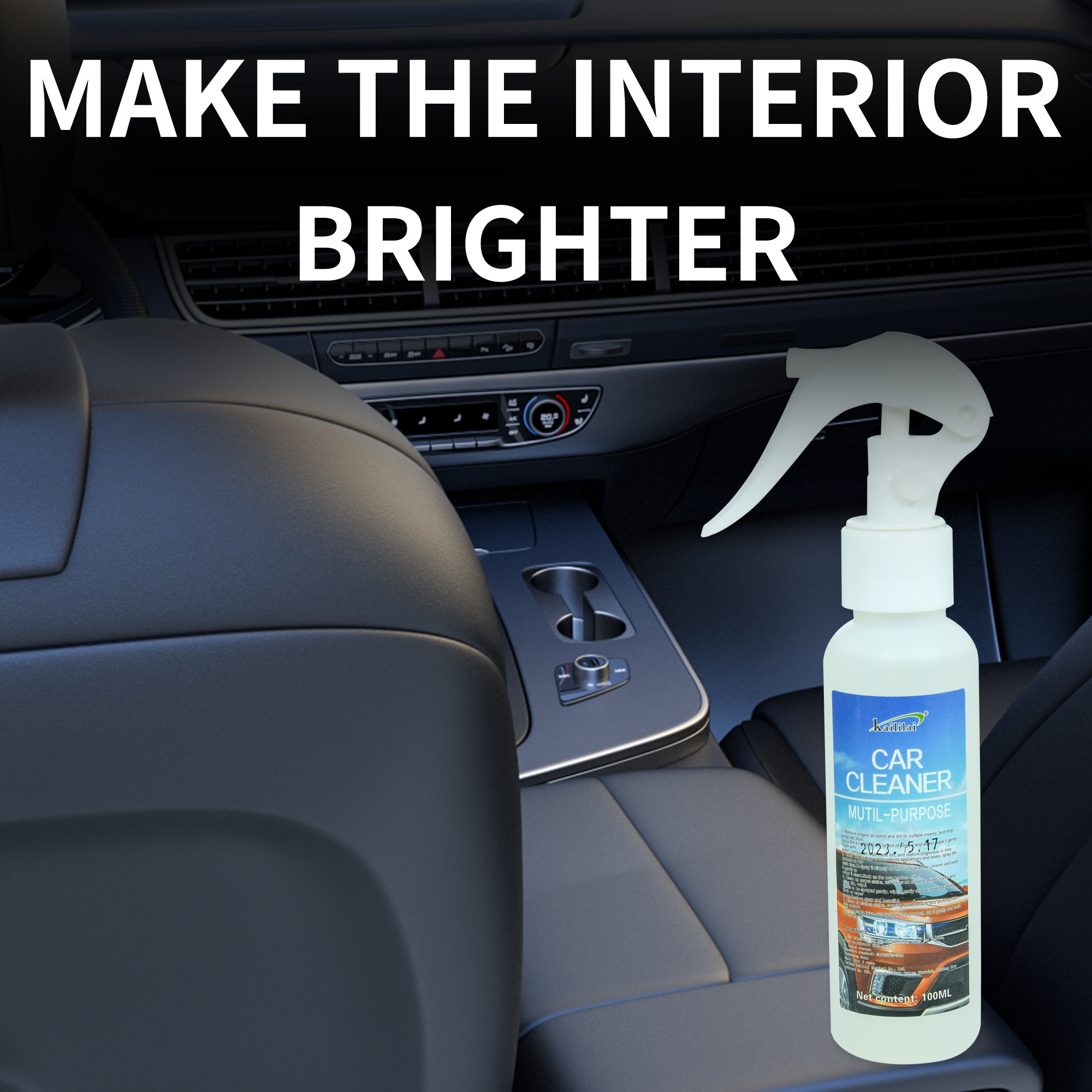 Factory Wholesale Multifunctional Car Interior Care Wash Foam Leather Cleaner Multi-Purpose Car Seat Foam Cleaner Spray