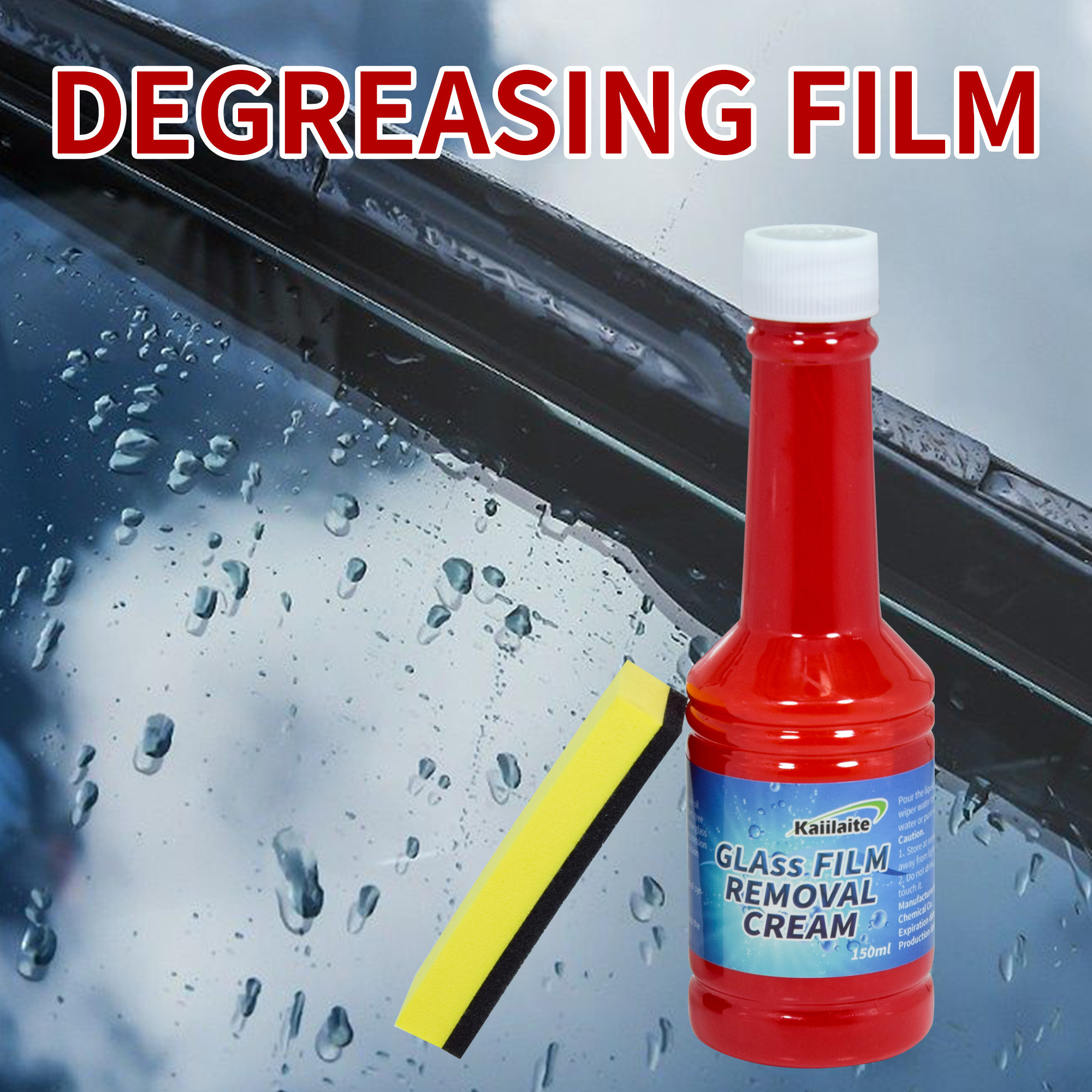 150ML Car Remove Watermark Anti Fog Oil Film Remover Windshield Glass Cleaner For Cleaning Auto Glass