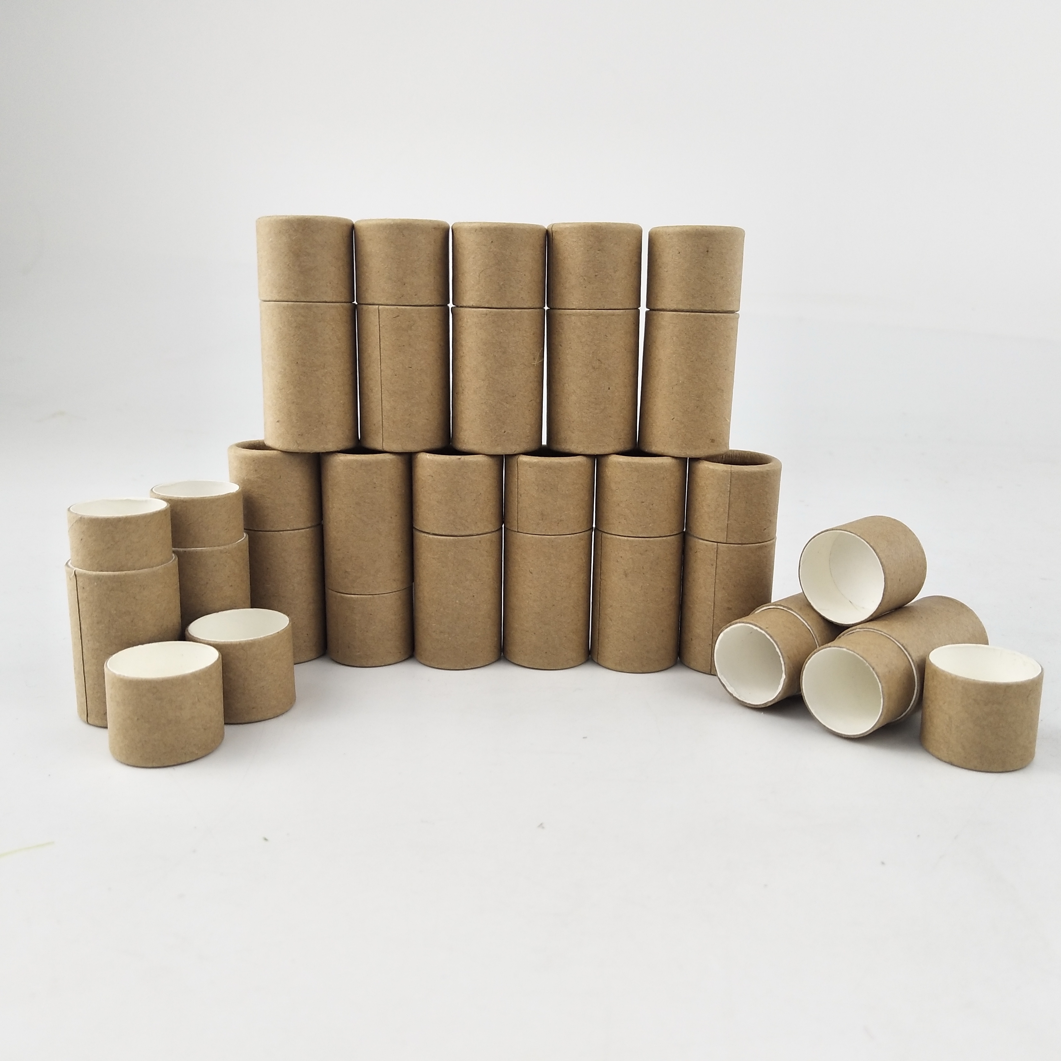 Wholesale Empty Deodorant Stick/lip balm stick Container Cosmetic 5g Round push Up paper Tubes