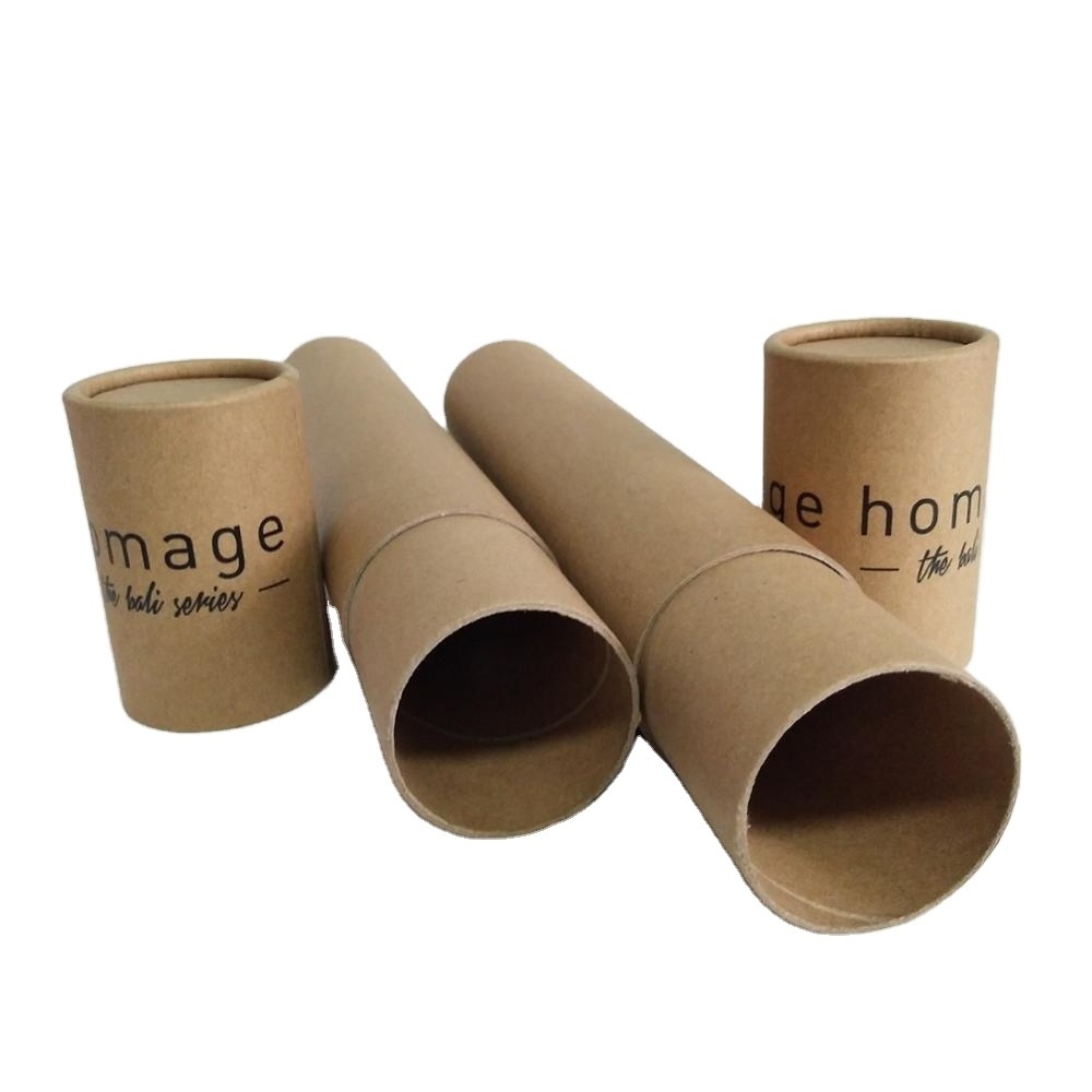 cardboard shipping tube/mailing/poster packaging tube round box brown paper kraft tube metal lid/plastic lid