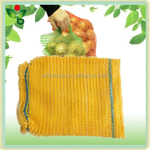 Small pe net bag lemon cirtus orange used fruit mesh bag 1kg-10kg