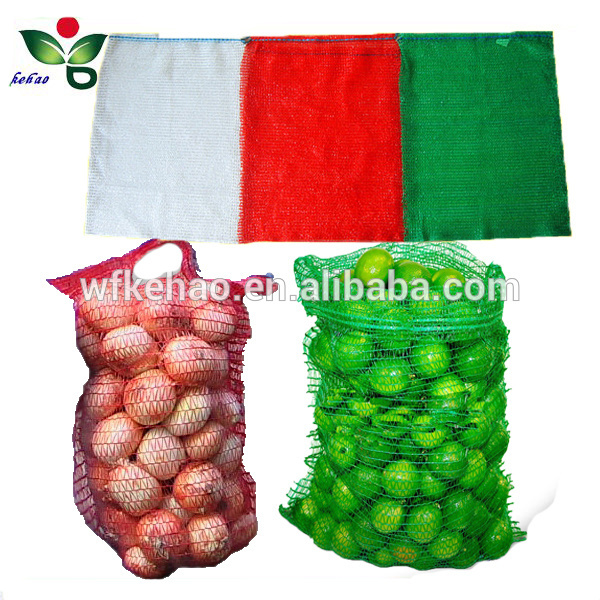 Durable citrus lemon apple raschel mesh fruit net packing bag