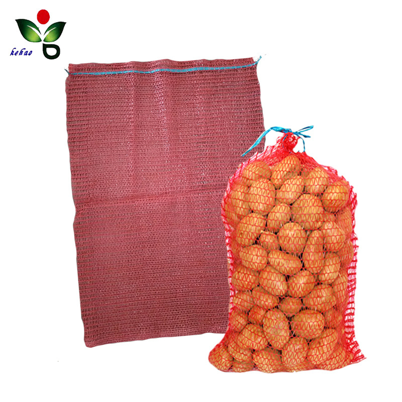 Durable citrus lemon apple raschel mesh fruit net packing bag