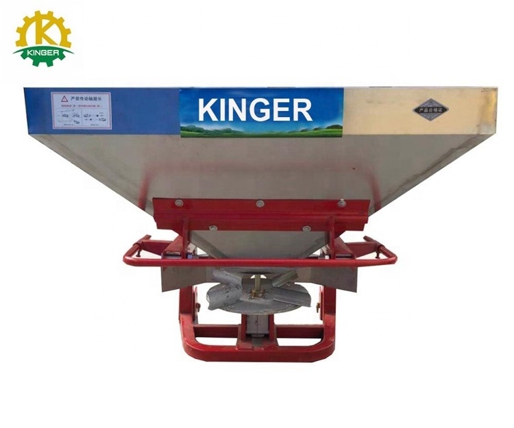 Disc fertilizer spreader machine tractor rear hanging fertilizer spreader