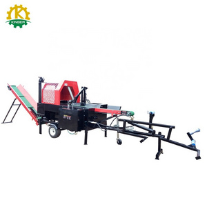 New 20T Max Splitting Force Gasoline Engine Firewood Processor Machine Diesel Log Splitter with Reliable Motor and Pump