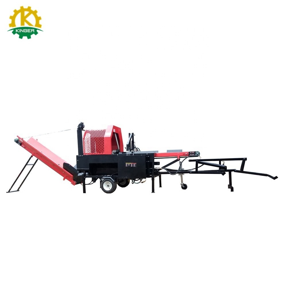 New 20T Max Splitting Force Gasoline Engine Firewood Processor Machine Diesel Log Splitter with Reliable Motor and Pump