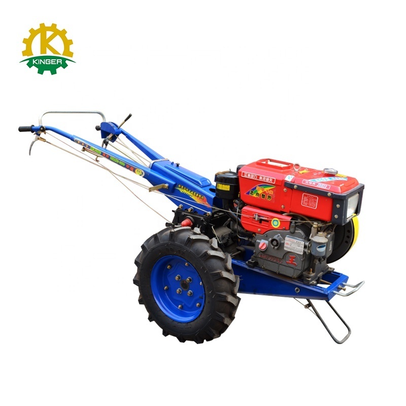 Kinger top sale low price farm 2 wheel  walking tractor