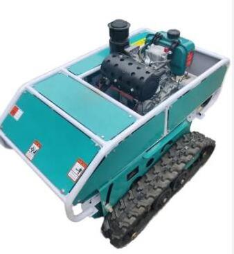 Remote Control Robot Lawn Mower Used Grass Cutting Machine with Crawler Brush Cutter and Reliable Engine Gearbox for Home Use