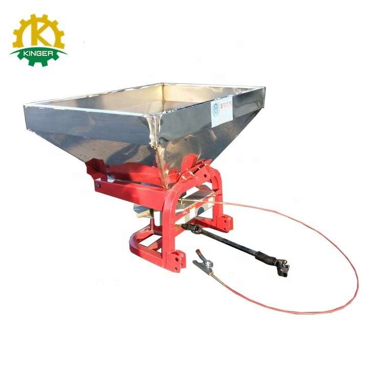 Disc fertilizer spreader machine tractor rear hanging fertilizer spreader