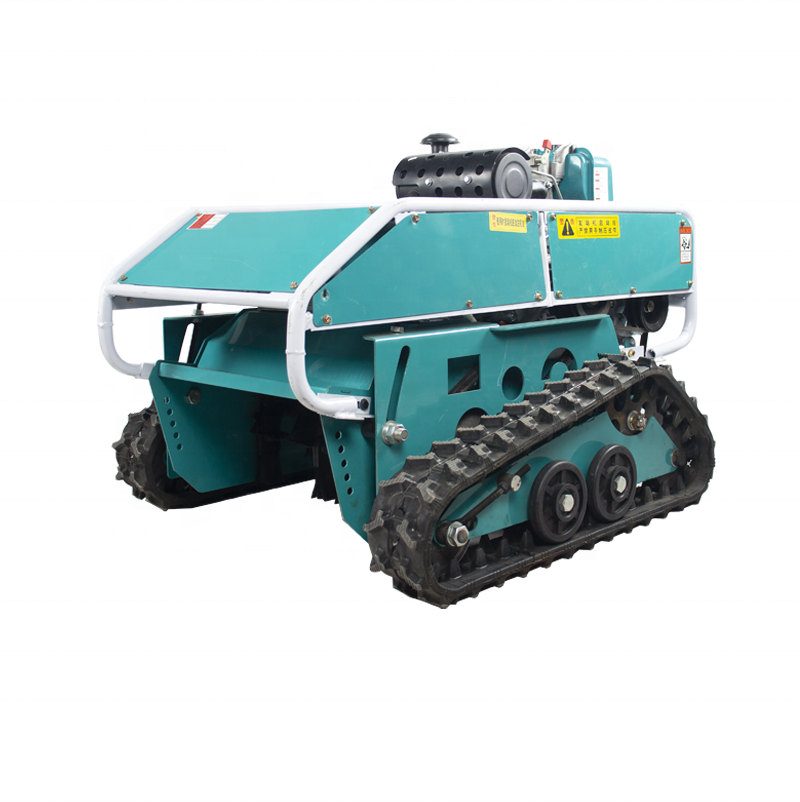 Remote Control Robot Lawn Mower Used Grass Cutting Machine with Crawler Brush Cutter and Reliable Engine Gearbox for Home Use