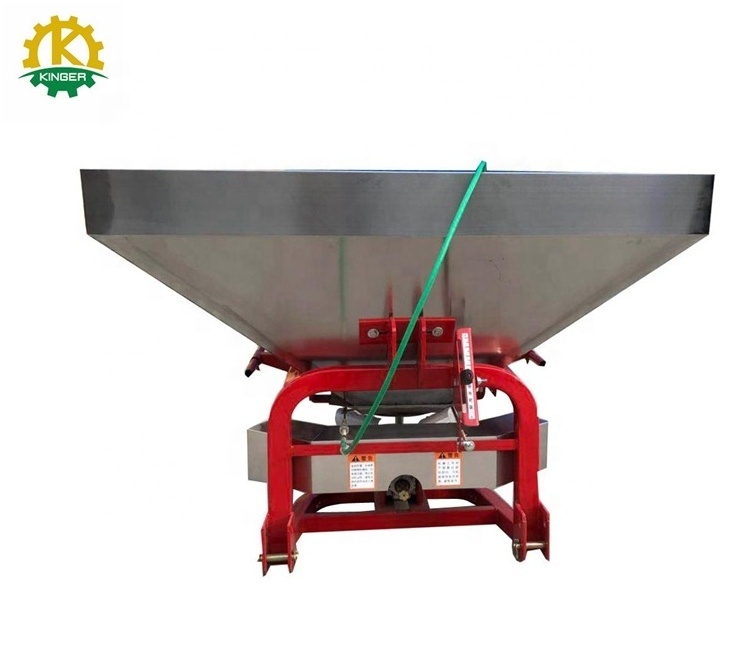 Disc fertilizer spreader machine tractor rear hanging fertilizer spreader