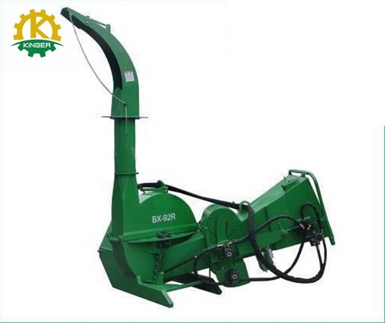 Big wood chipper hydraulic feeding 9 inch wood chip shredder BX92R