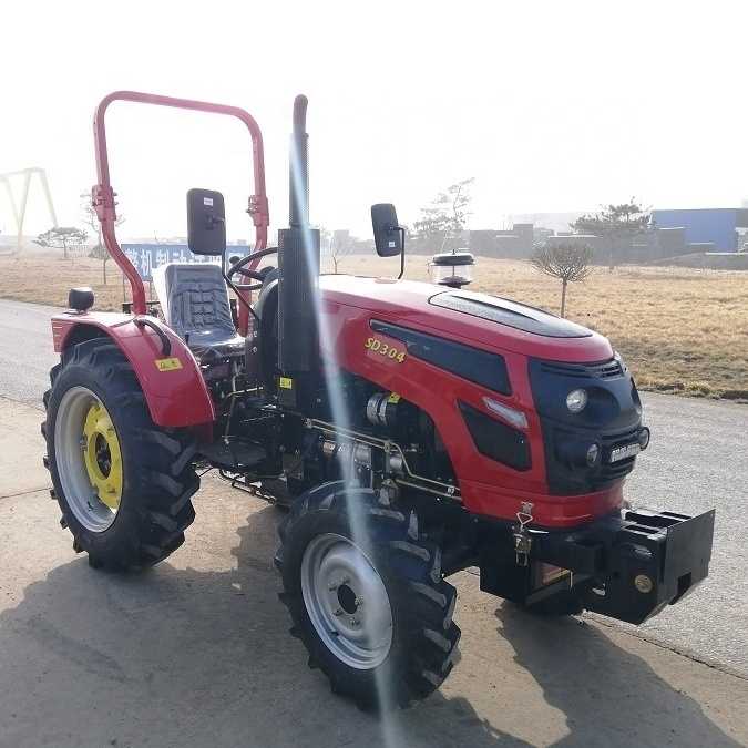 4WD Mini Farm Tractor 30HP Traktor 4x4 Compact Tractors For Agriculture Used