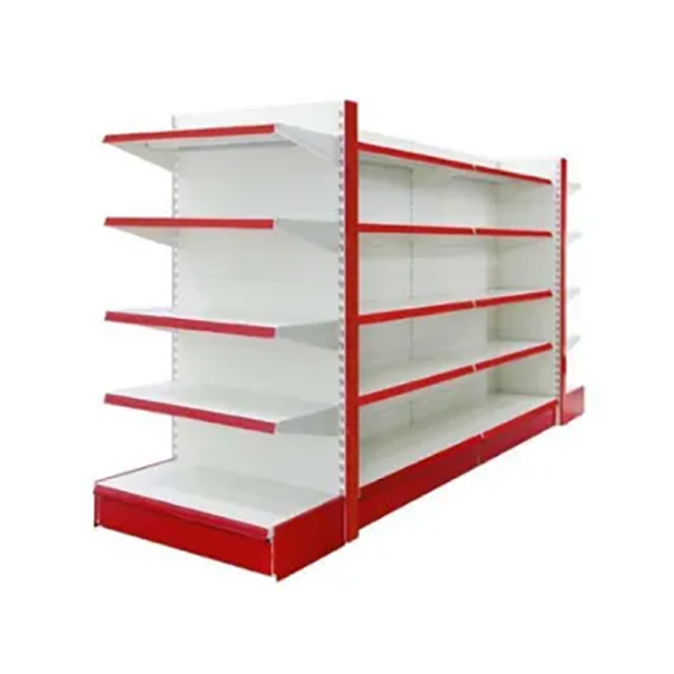 Hot Sales White Pharmacy Design Convenience Store Shelves Display Racks Gondola Retail Grocery Store Shelving