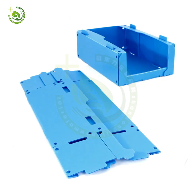 Factory Custom pp plastic Stackable Warehouse Corflute Collapsible corrugated storage box Picking Bins