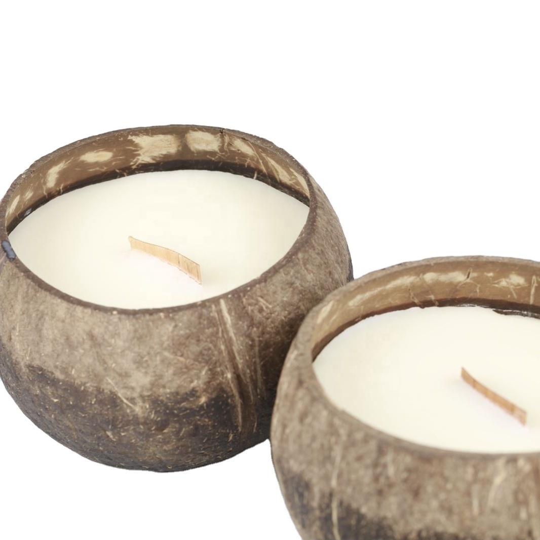 Woodwick Soy wax nature coconut shell candle