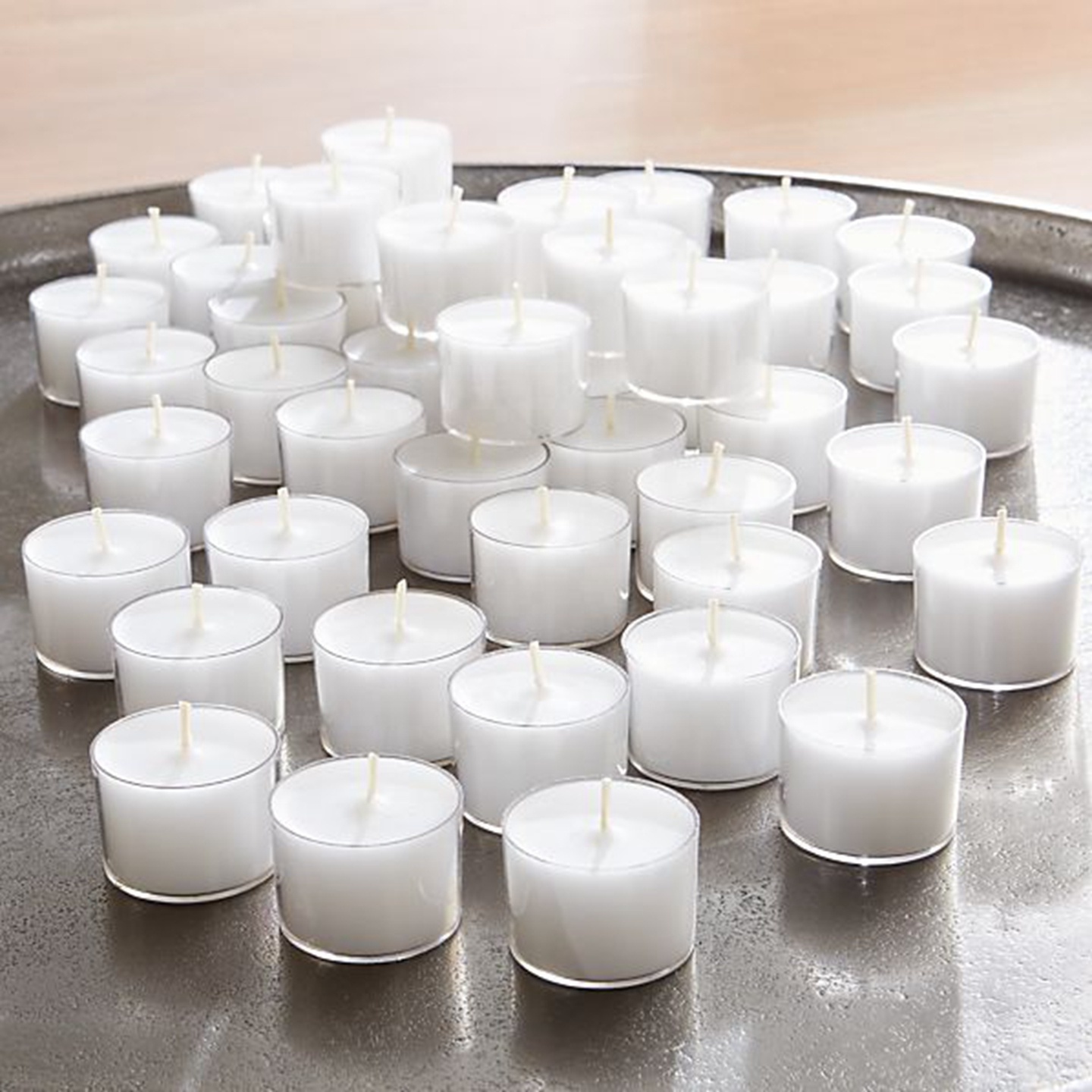 14g unscented white tealight candle 100pcs packing