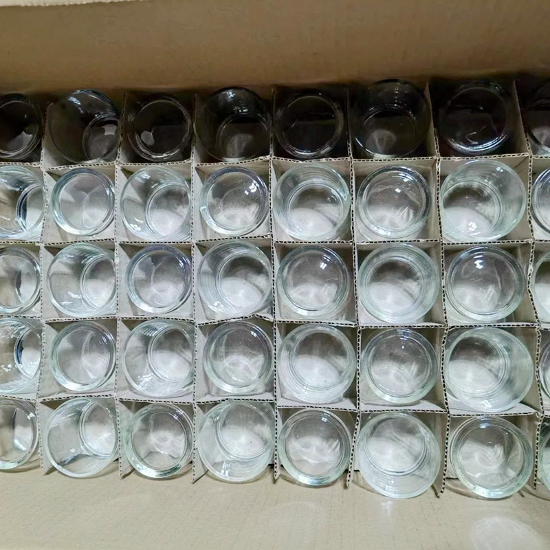 5451 Clear  glass candle jars high quality  Glass Candle holder for Industrial using