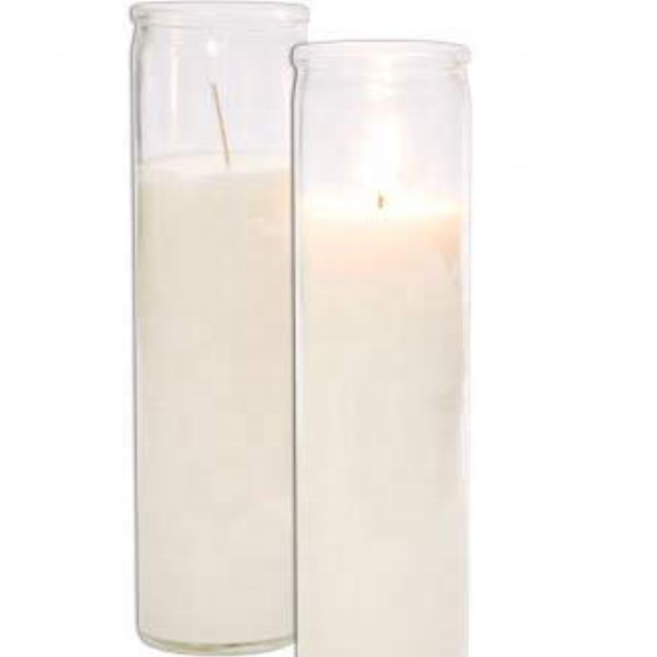 7 days Somkeles Prayer Candles Classic white  Glass  Candles/Glass Religious Candles/Chakra Candle