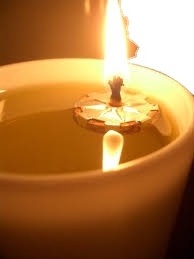 Floating Oil Wicks CORK WICK or Floating Candles Cork wick Candle