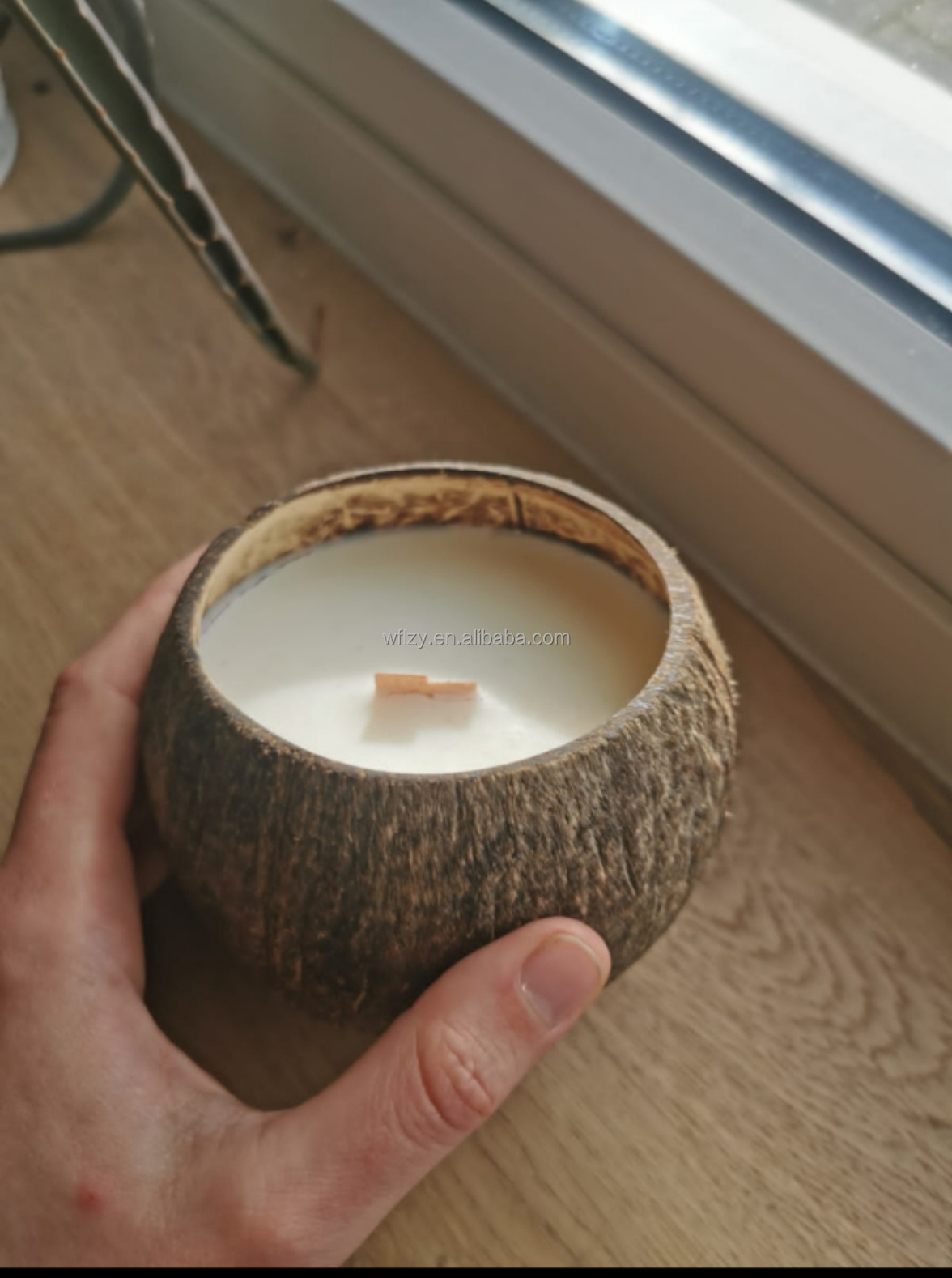 Woodwick Soy wax nature coconut shell candle