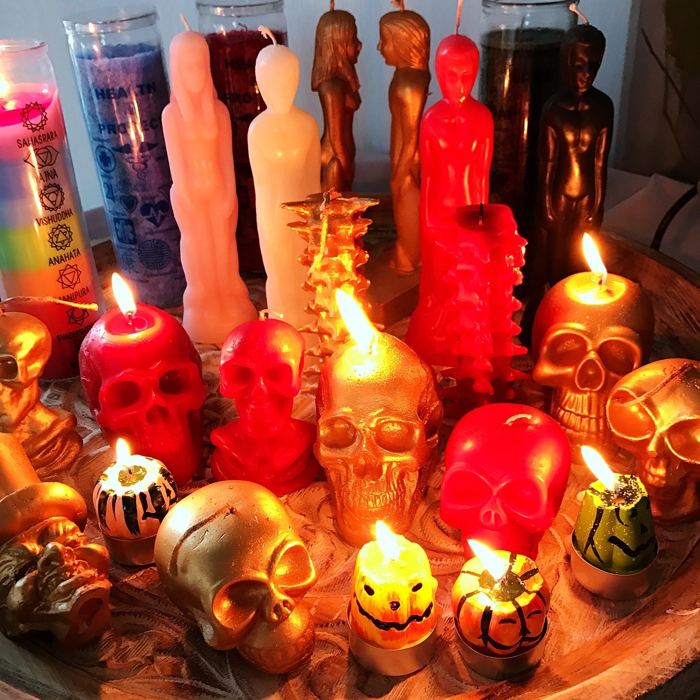 SKULL candles -Suitable for Halloween/horror and novelty decorations