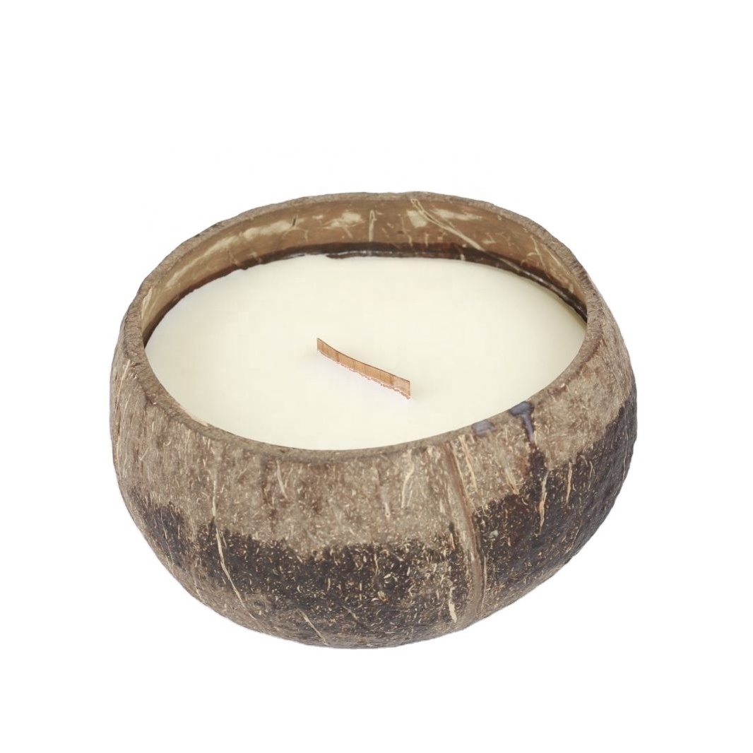 Woodwick Soy wax nature coconut shell candle