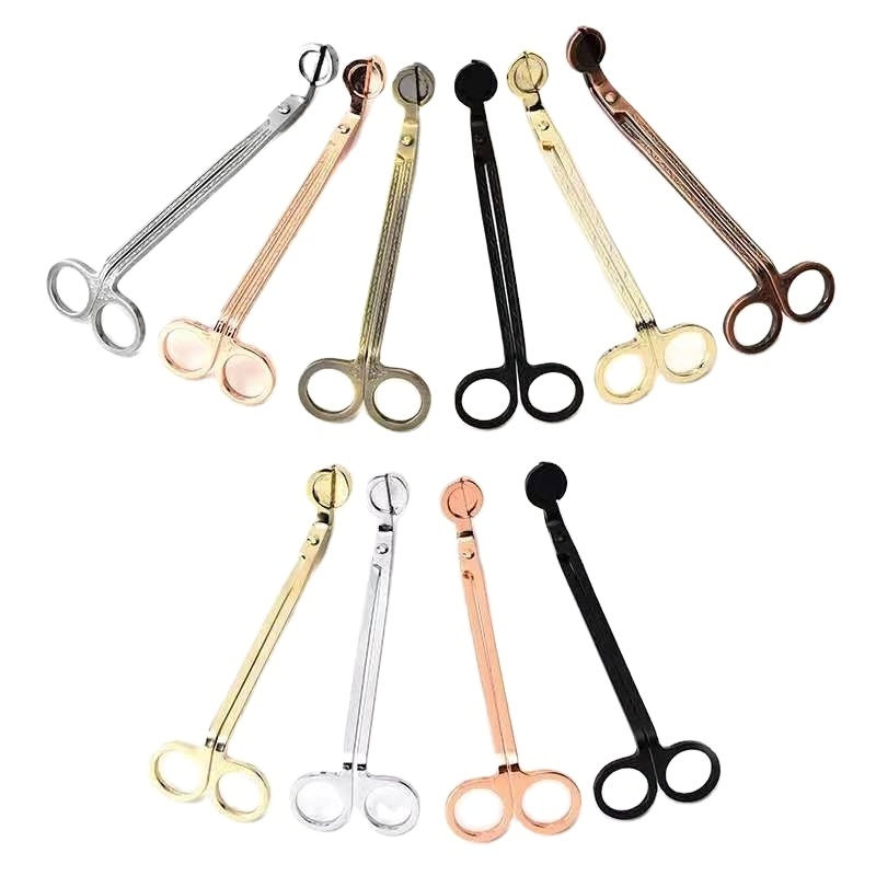 Gold  Wick cutter trimmer Polished Stainless Steel Wick Clipper Cutter wick scissors