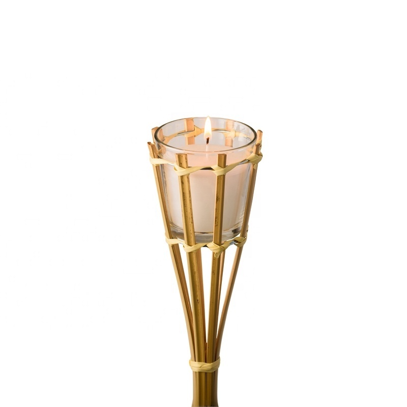 Outdoor Citronella Candle Bamboo Torch/citronella candles bamboo sticks