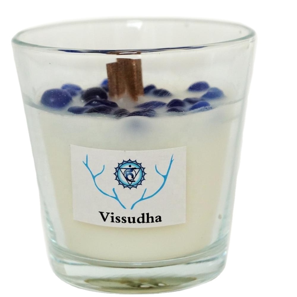 Blue Energy Candles - Enjoy The Inspiring Light Of Our Crystal Candles