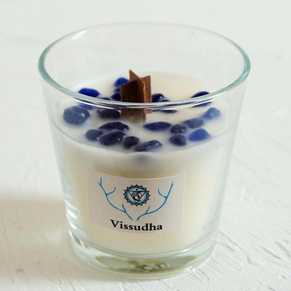 Blue Energy Candles - Enjoy The Inspiring Light Of Our Crystal Candles