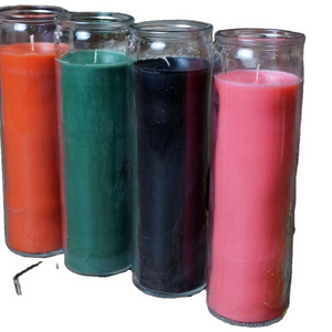 Religious Candle pray candles health candle money candles / 7 Days 9 Days Candle / Church Candle with Glass Jar