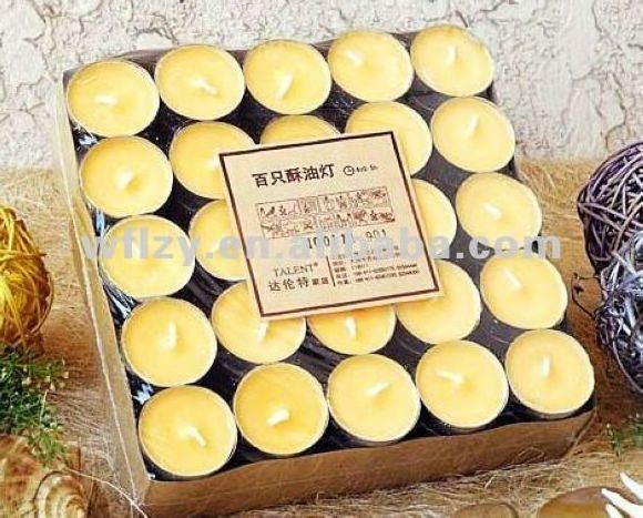 Keidas Unscented Tea Lights 100/Pkg White  Tealight Candles