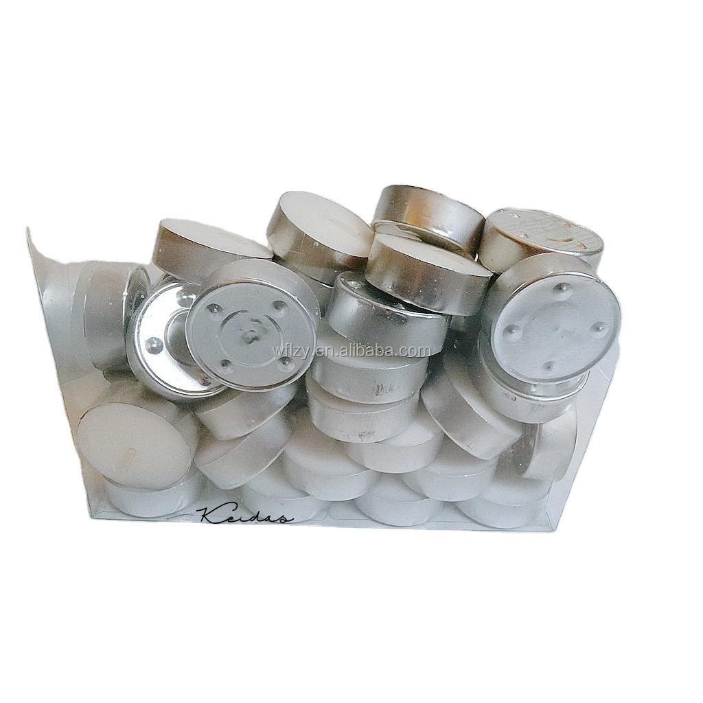 Keidas Unscented Tea Lights 100/Pkg White  Tealight Candles