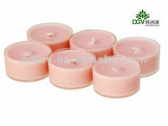 Beeswax Tealight Candle Natural Valentine's Day Paraffin Wax Holiday Round Tea Light Colored Flame CN;SHN DGV