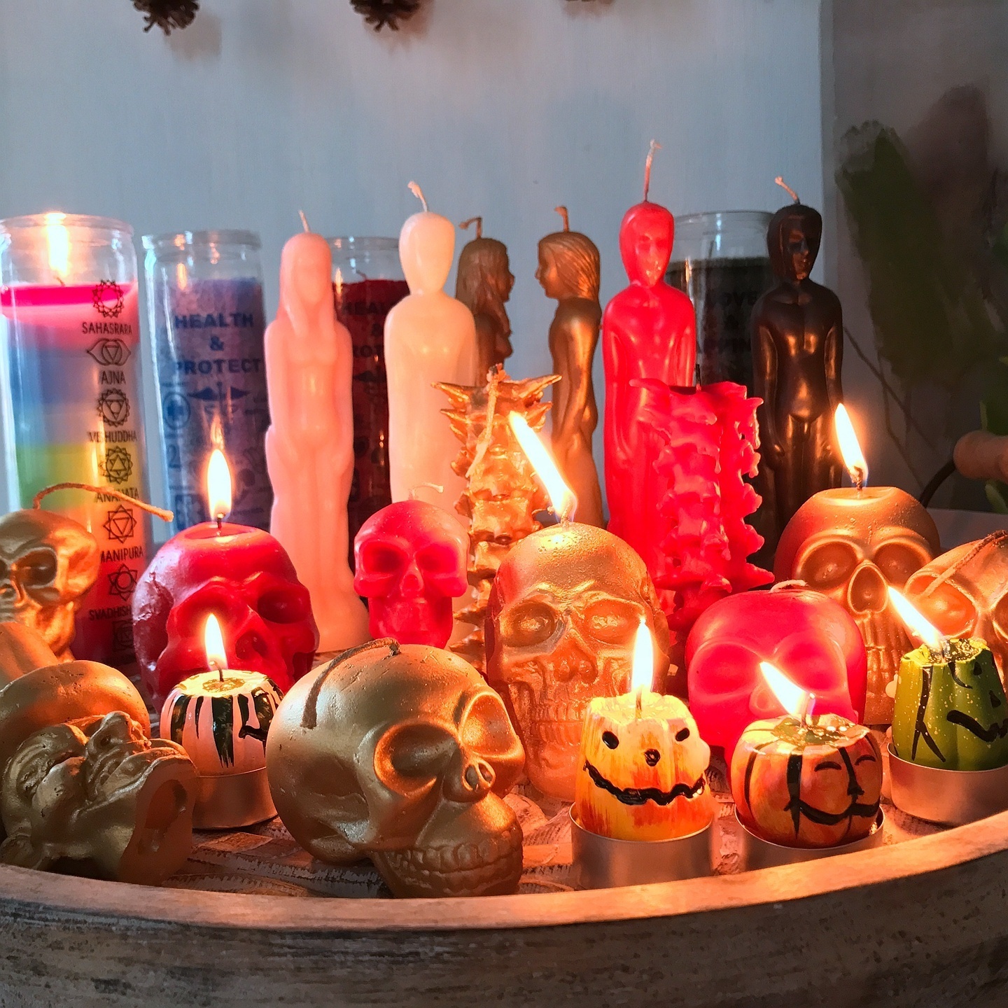 SKULL candles -Suitable for Halloween/horror and novelty decorations