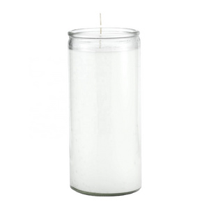 Religious white long church soy wax  candle