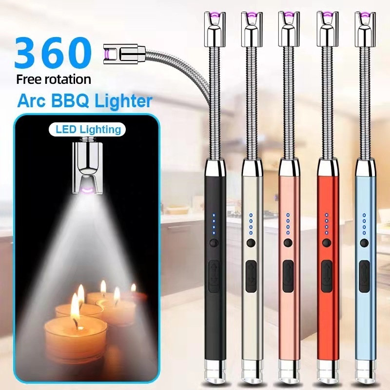 DAWN GREEN VALLEY Arc Candle Lighter Windproof Rechargeable USB Lighter For Candle Cooking BBQs Fireworks