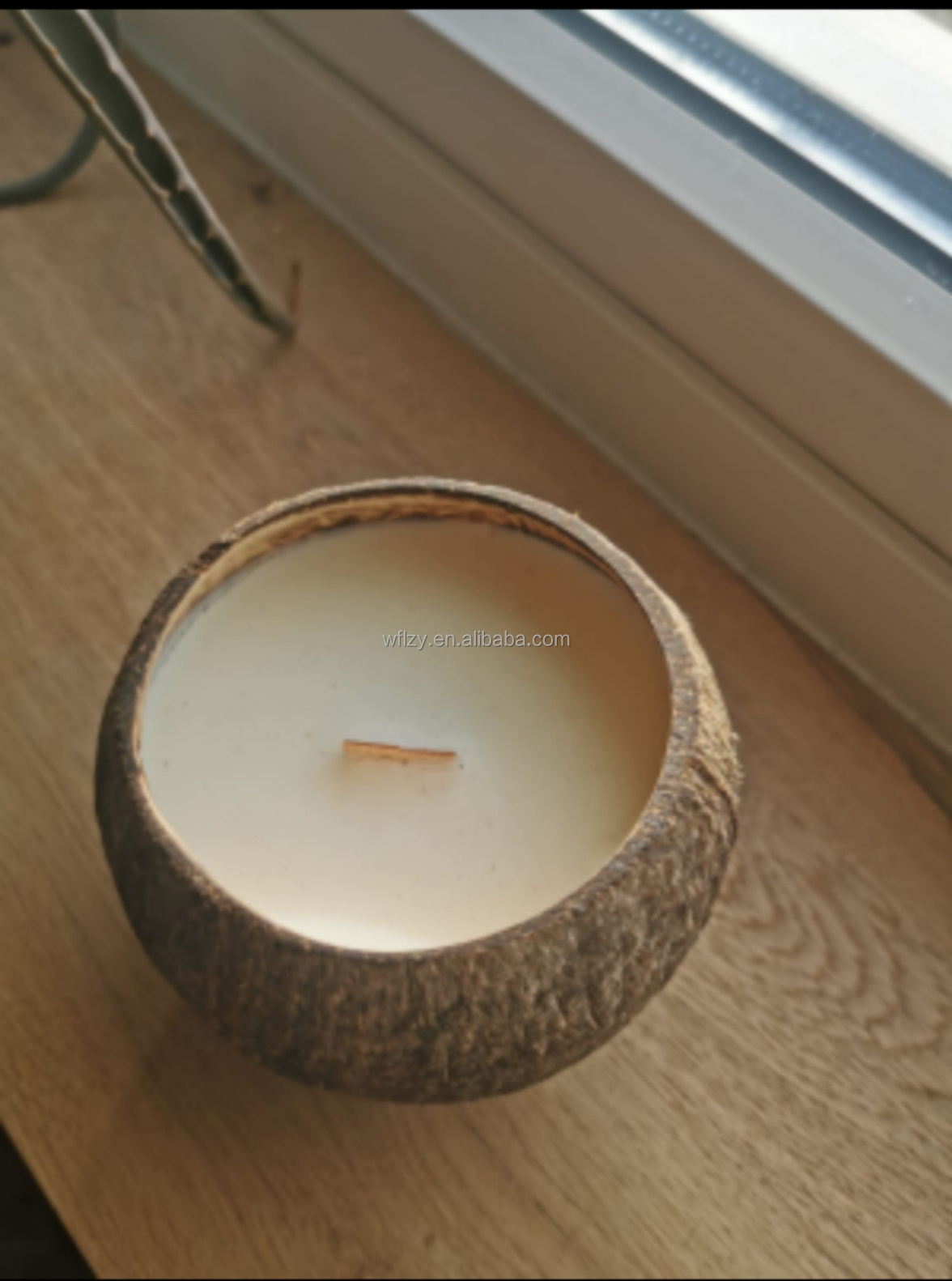 Woodwick Soy wax nature coconut shell candle