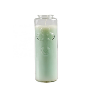 Tall Vigil Candle Prayer Candles with  glass bottle DGV religious candle