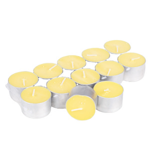 100% Pure Beeswax Tealight Candles Natural Handmade Beeswax Tea Light Candles Smokeless Natural Smell