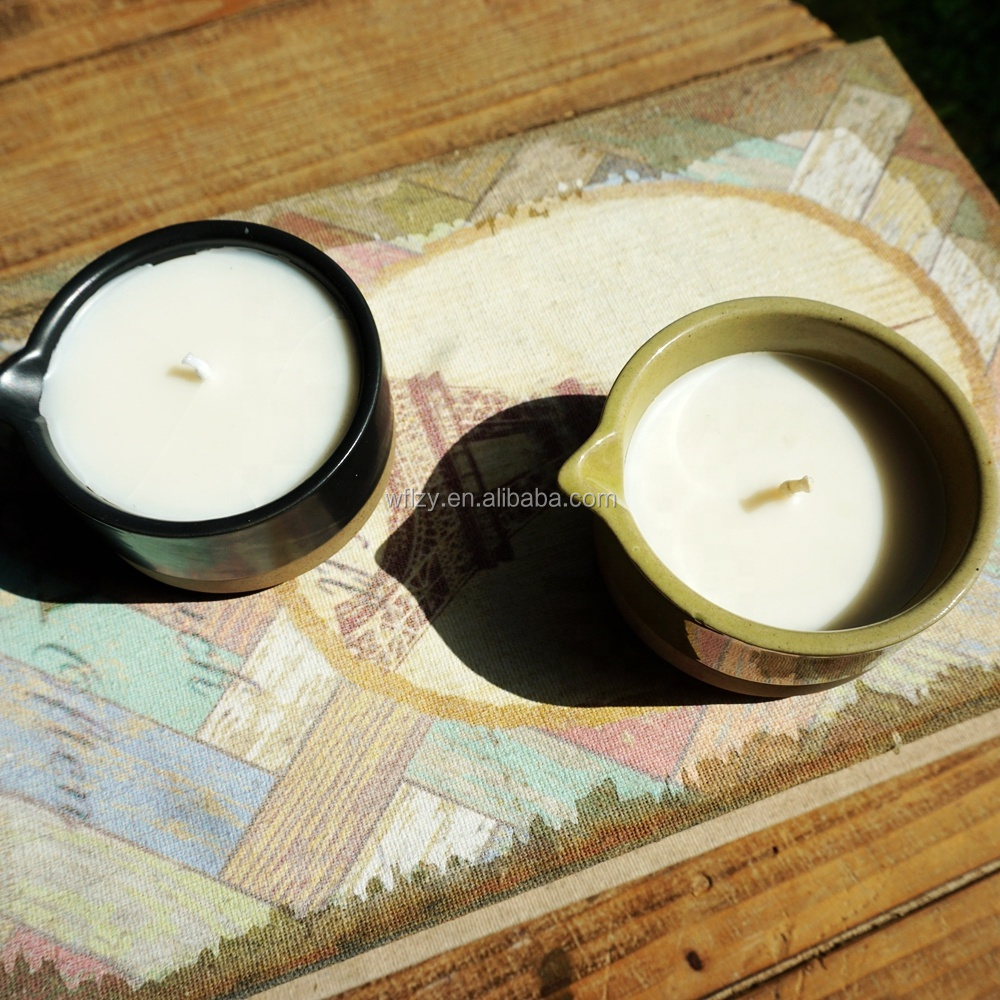 Handmade  Massage Oil Candles  Sexy Body Massage Spa Candle With Ceramic Jar