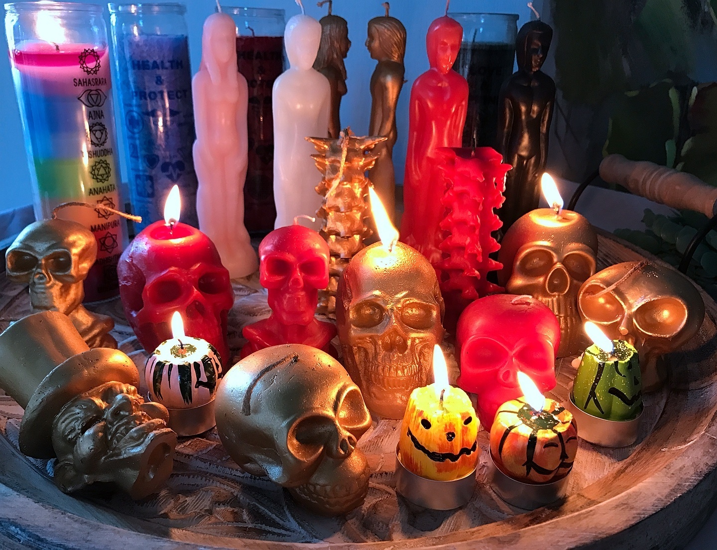 SKULL candles -Suitable for Halloween/horror and novelty decorations