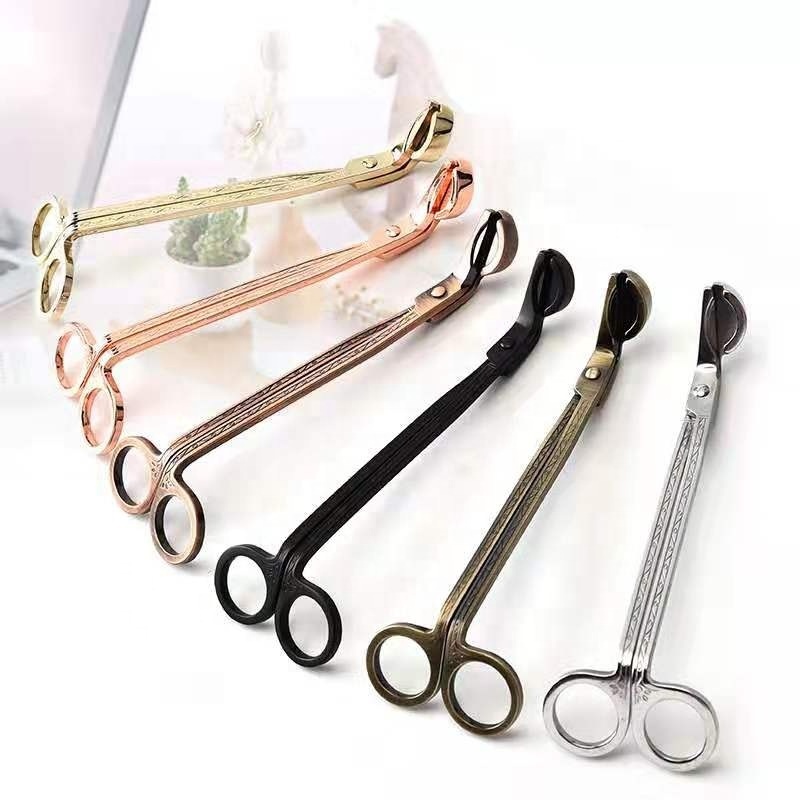 Gold  Wick cutter trimmer Polished Stainless Steel Wick Clipper Cutter wick scissors