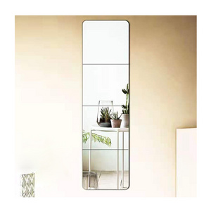 Custom Wholesale Acrylic Self Adhesive Non Glass Wall Sticker Unbreakable Living Room Bedroom Decor Reflective Mirror Miroir