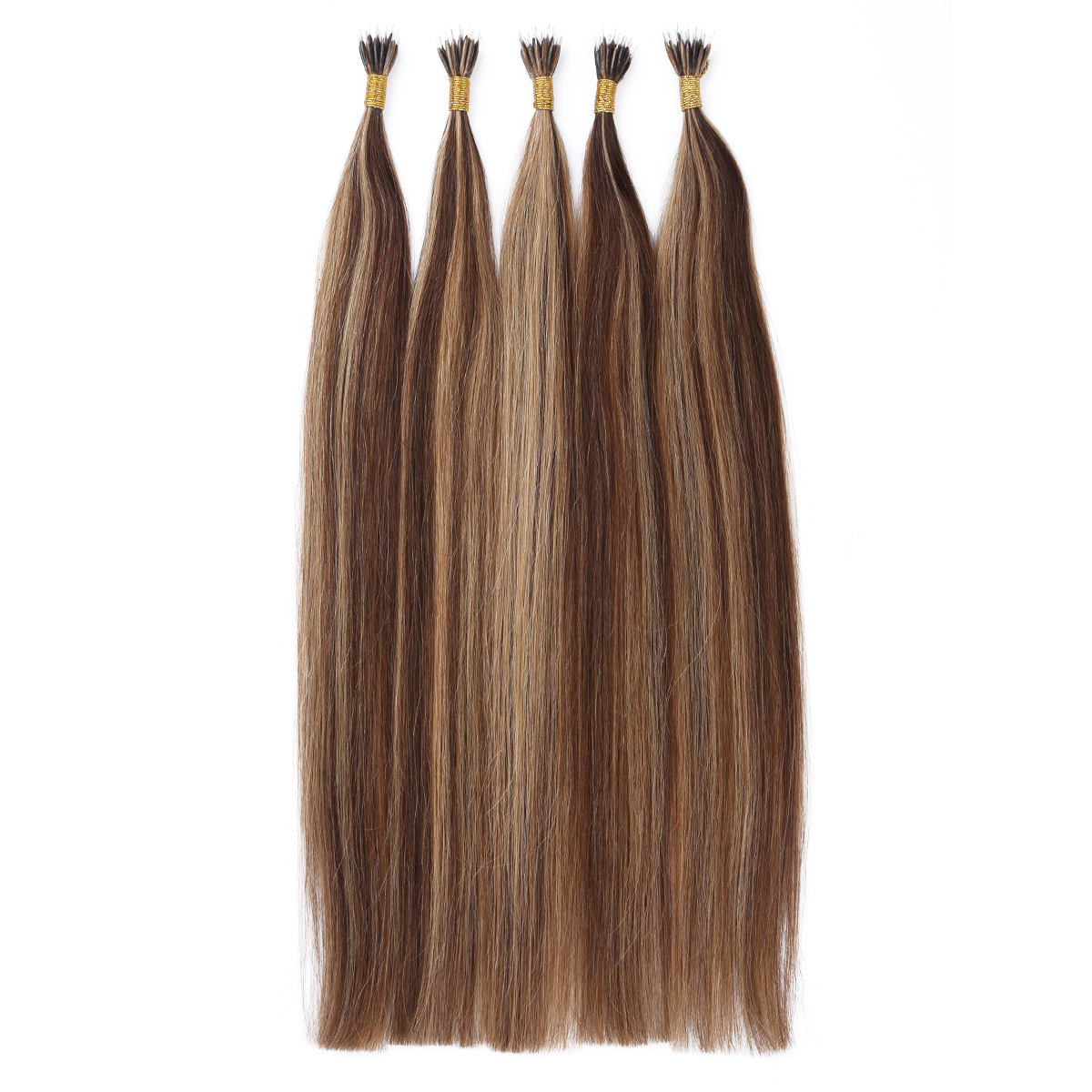 virgin Invisible Micro Link Beads Nano Ring Hair Extensions Double Drawn Russian Human Hair highlight straight Nano Ring Tips