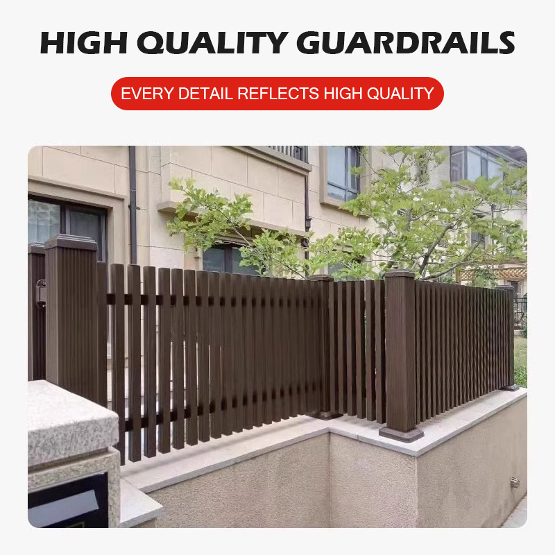 Modern Privacy protective Aluminum shutter fence Customized Aluminum Fencing Trellis Slat Powder Coated Eco-Friendly Fence