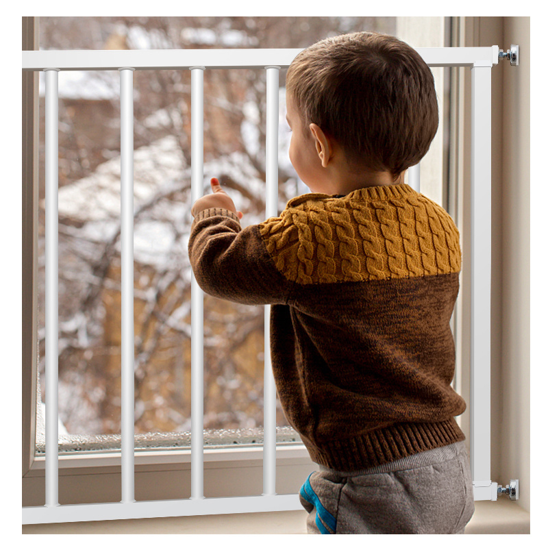 Non-perforated window guard rail child protection indoor railing balcony bay window burglar screen